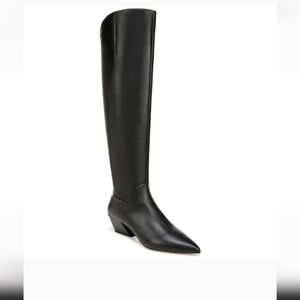 Franco Sarto Gwyn Over The Knee High Boot In Black Leather
